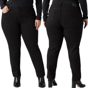 NWT Levi’s 311 Shaping Skinny Jeans Soft Black 18W Short Stellar Stretch